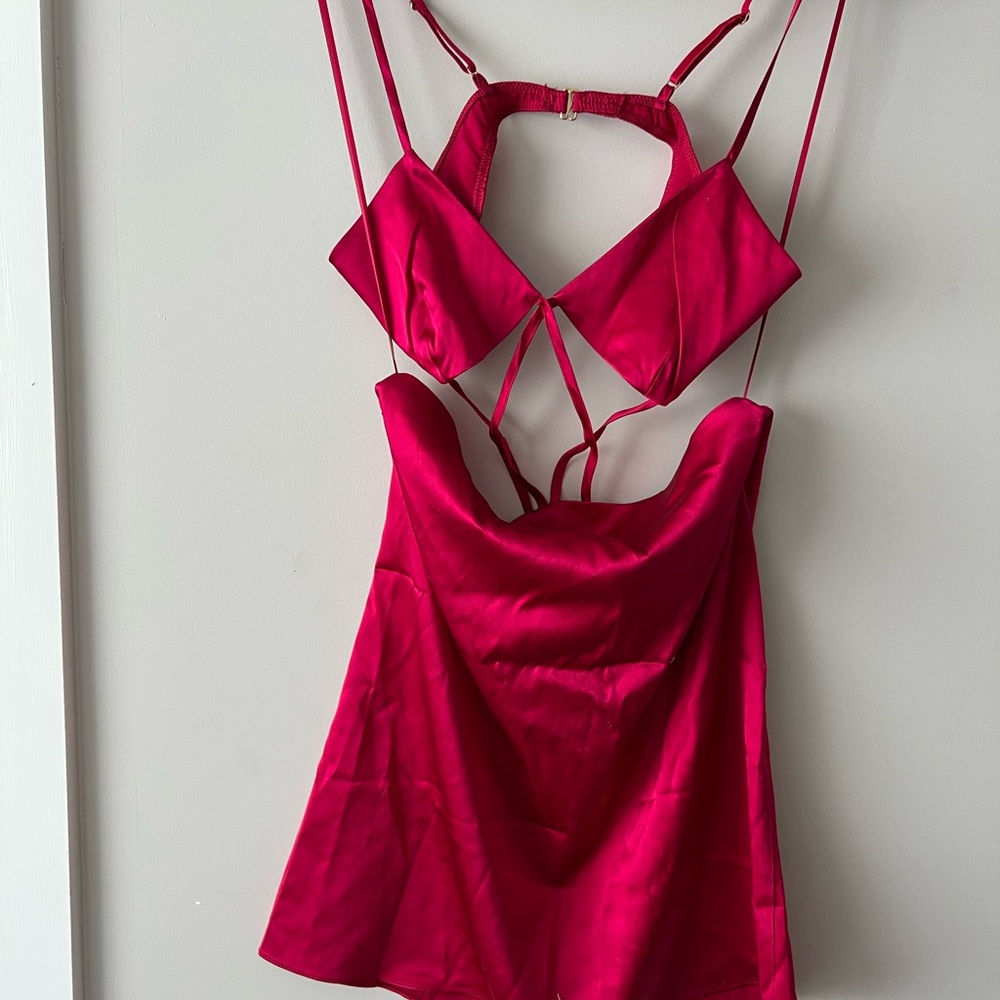 🎀 50% OFF 🎀 {Zara} Silk Cut Out Chemise - Picture 12 of 12